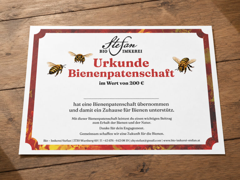 Bienenpatenschaft Bio Imkerei Sfefan